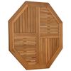 vidaXL Tischplatte 90x90x2,5 cm Achteckig Massivholz Teak