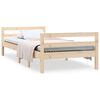 vidaXL Massivholzbett ohne Matratze 75x190 cm Kiefernholz
