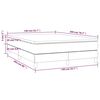 vidaXL Boxspringbett mit Matratze Dunkelblau 140x200 cm Samt