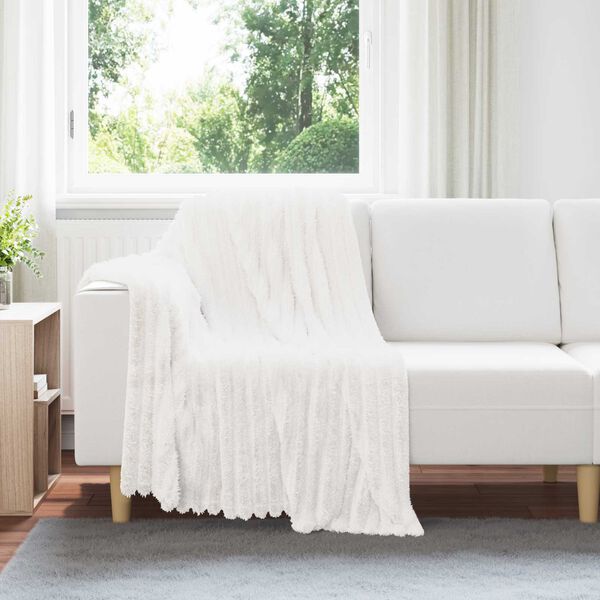 vidaXL Wohndecken 6 pcs Wei&szlig; 150 x 130 cm Fleece