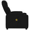 vidaXL Massage-Relaxsessel, schwarzer Stoff