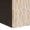 vidaXL Badezimmer H&auml;ngeschrank Wei&szlig; 38 x 33 x 48 cm Massivholz Mango