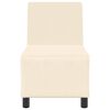 vidaXL | Modulares Armfreies Sofa | Creme 55 x 74 x 82 cm Cordstoff