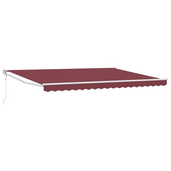 vidaXL Markise Automatisch Burgunderrot 450x300 cm