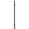 vidaXL Gartentor Schwarz 100x150 cm Stahl Kreuz-Design