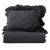 Venture Home Bettw&auml;sche-Set Levi 220x240 cm Baumwolle Anthrazit