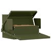 vidaXL H&uuml;hnertretfeeder Olive Gr&uuml;n 50 x 40 x 29 cm Kaltgewalzter Stahl