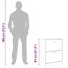 vidaXL Schuhschrank Hochglanz-Wei&szlig; 63x24x81 cm Holzwerkstoff