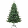 vidaXL K&uuml;nstlicher vorbeleuchteter Weihnachtsbaum mit Kugelset 180 cm