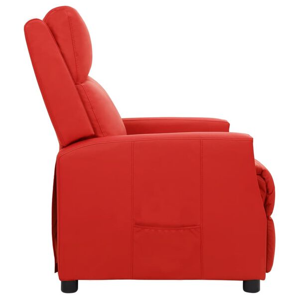 vidaXL Relaxsessel Rot Kunstleder