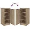 vidaXL Schuhschrank Sonoma-Eiche 30x35x70 cm Holzwerkstoff