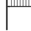 vidaXL Spike-Ringzaun Schwarz 200 x 130 cm Pulverbeschichteter Stahl