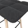 vidaXL Barhocker Schwarz Stoff