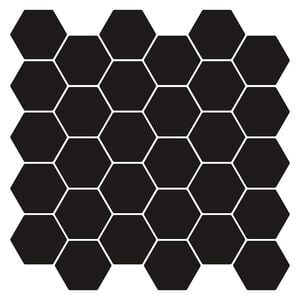 vidaXL Sechseckige Fliese 10 pcs Schwarz 30 x 30 cm