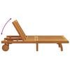 vidaXL Sonnenliege mit Kissen Braun 125 x 200 x 84cm Massivholz Akazie