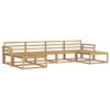 vidaXL Outdoor-Sofagarnitur 6 pcs Wei&szlig; Massivholz Akazie