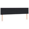 vidaXL Boxspringbett mit Matratzen Schwarz 200x210 cm Samt