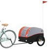 vidaXL Fahrradanh&auml;nger Schwarz und Orange 45 kg Eisen