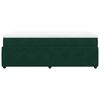 vidaXL Boxspringbett mit Matratze Dunkelgr&uuml;n 90x200 cm Samt