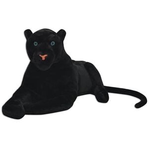 vidaXL Panther Kuscheltier Pl&uuml;sch Schwarz XXL