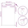 vidaXL Verdunkelungsrollo Schwarz 140x130 cm Stoffbreite 136,6 cm