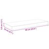 vidaXL Schweberegale 2 Stk. Schwarz 60x23,5x3,8cm MDF