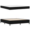vidaXL Boxspringbett Schwarz 180 x 200 cm Stoff