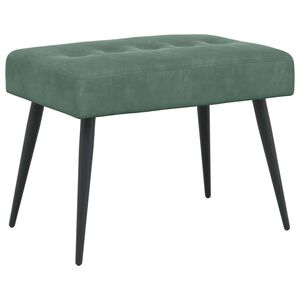 vidaXL Bank mit Knopfheftung Meergr&uuml;n 60 x 40 x 45 cm Samt