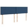 vidaXL Boxspringbett mit Matratze Blau 180x200 cm Stoff