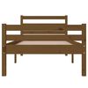 vidaXL Massivholzbett ohne Matratze Honigbraun 75x190 cm