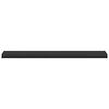 vidaXL Fensterbank Schwarz mit Holzmaserung 120 x 30 x 4,5 cm PVC