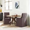 vidaXL Esszimmerst&uuml;hle 2 pcs Dunkelbraun 57 x 67 x 98 cm Stoff