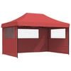 vidaXL Partyzelt 292 x 440 x 315 cm Bordeauxrot Oxford-Stoff