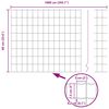 vidaXL Zaun mit Pfosten Gr&uuml;n 0,6 x 10 m Stahl und PVC