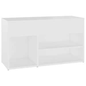 vidaXL Schuhbank Wei&szlig; 80x30x45 cm Holzwerkstoff