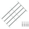 vidaXL Sicherheitsgitter f&uuml;r Fenster mit 4 Querstangen 3 pcs