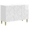 vidaXL Sideboard Hochglanz Wei&szlig; 89 x 34,5 x 60 cm Holzwerkstoff