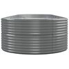 vidaXL Hochbeet Pulverbeschichteter Stahl 510x140x68 cm Grau