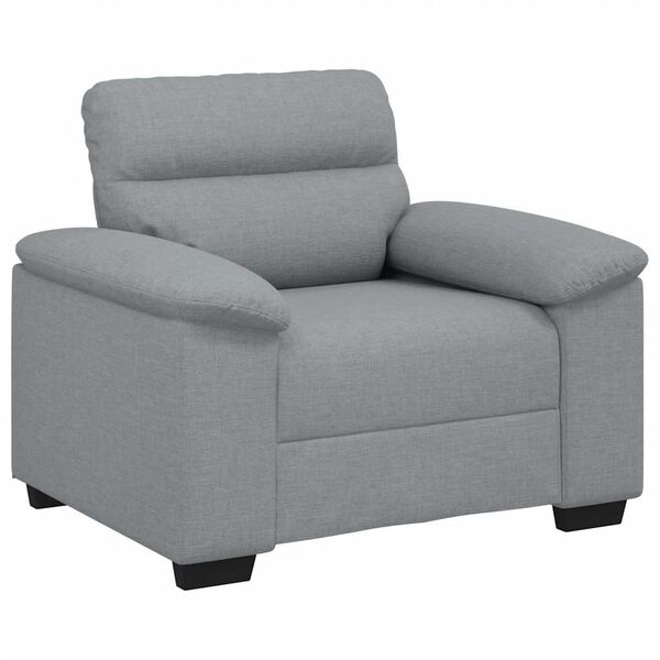 vidaXL Sessel Hellgrau 60 cm Stoff