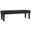 vidaXL Boxspringbett mit Matratze Schwarz 140x200 cm Samt