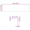 vidaXL Treppenstufen 12 Stk. Hellbraun 100x30x2 cm Massivholz Eiche