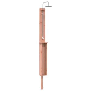 vidaXL Gartendusche 246 cm Massives Douglasholz und Edelstahl Natur