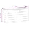 vidaXL Garten-Aufbewahrungsbox 280 L Braun