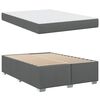 vidaXL Bettrahmen mit Matratze Dunkelgrau 160 x 200 cm Stoff