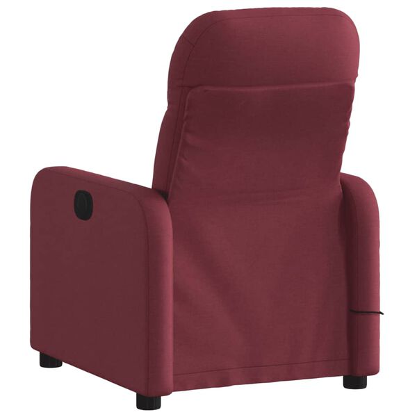 vidaXL Massagesessel Weinrot Stoff