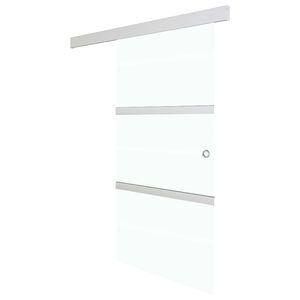 vidaXL Schiebet&uuml;r mit Softclose ESG-Glas und Aluminium 76x205 cm