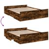 vidaXL Bettgestell mit Schubladen R&auml;uchereiche 150x200cm Holzwerkstoff