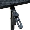 vidaXL Balkontisch 60x60x32 cm Schwarz Poly Rattan
