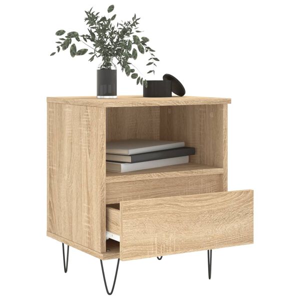 vidaXL Nachttisch Sonoma-Eiche 40x35x50 cm Holzwerkstoff