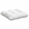 vidaXL Sitzkissen 4 pcs Wei&szlig; 40 x 40 x 12 cm Stoff